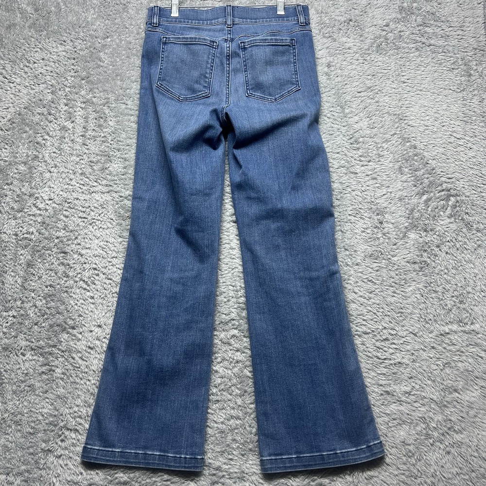 Spanx Jeans Womens Small Blue Bootcut Flare Pull On Slimming Shaping Pockets
